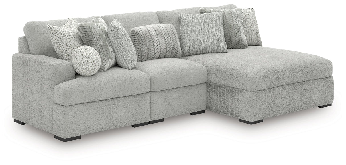 Cuddle Plush Arctic 3-Piece Right Arm Facing (RAF) Chaise Sectional by Ashley at Eve Furniture