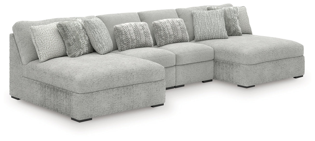 Cuddle Plush Arctic 4-Piece Double Chaise Sectional by Ashley at Eve Furniture