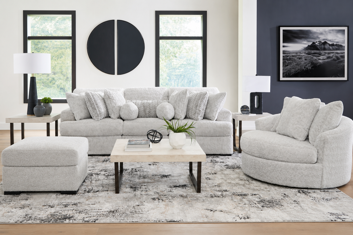 Cuddle Plush Arctic Living Room Set by Ashley at Eve Furniture