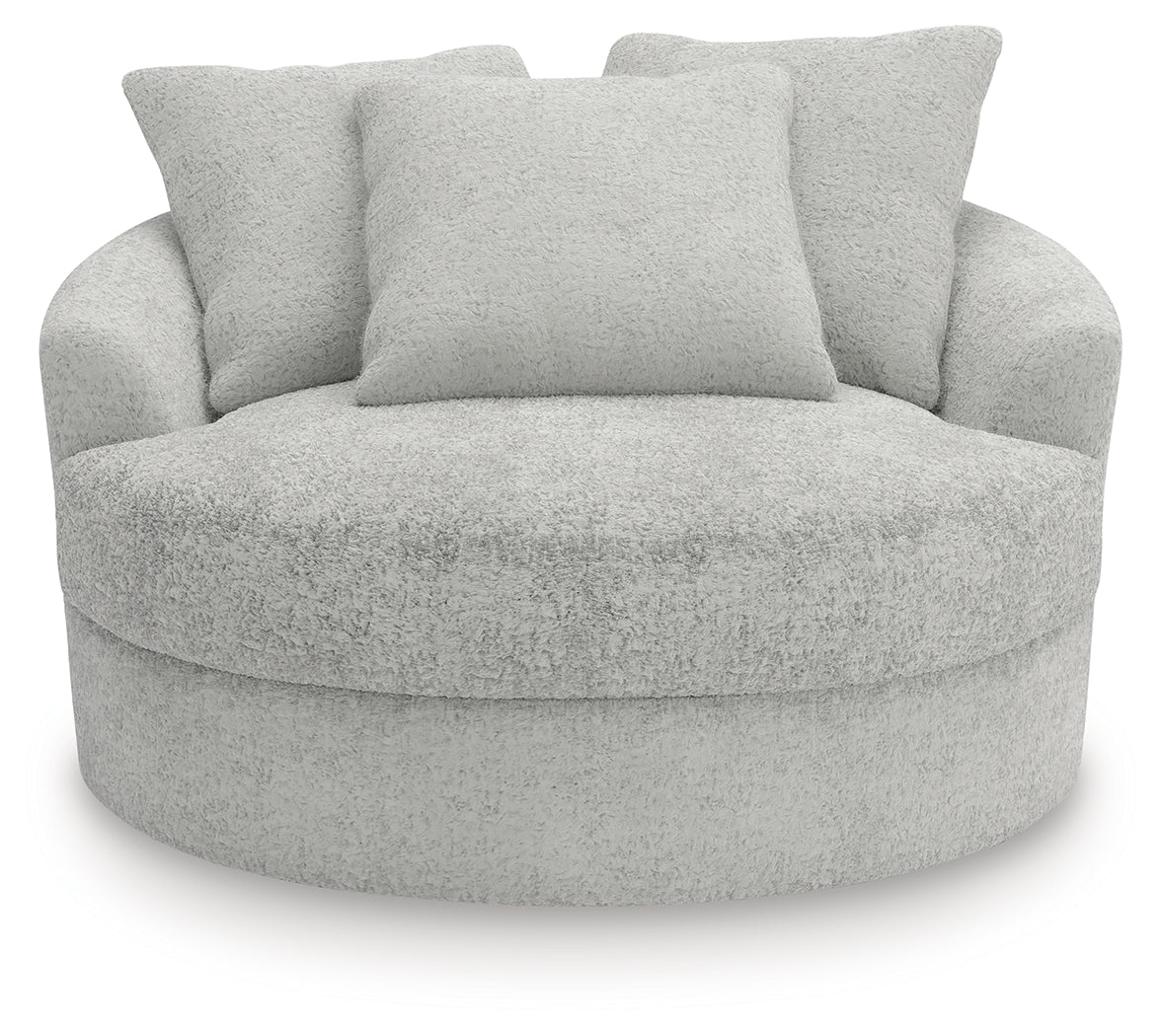 Cuddle Plush Arctic Oversized Swivel Accent Chair by Ashley at Eve Furniture