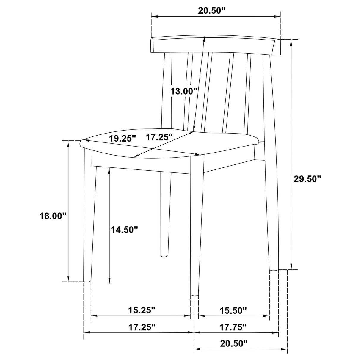 Cullen Walnut/Wheat Dining Side Chair Upholstered Seat (Set of 2) by Coaster at Eve Furniture
