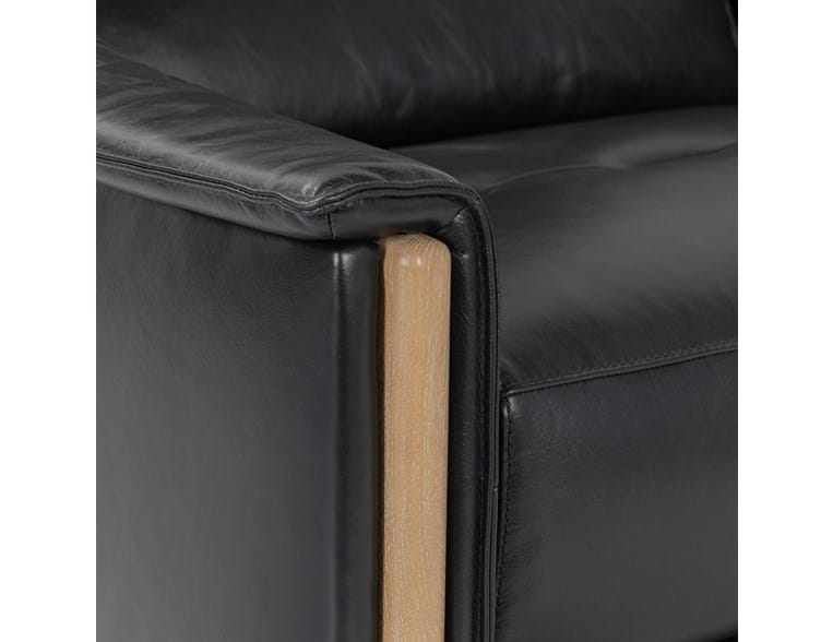 Cullman Black Leather Power Recliner Accent Chair by Classic Home at Eve Furniture