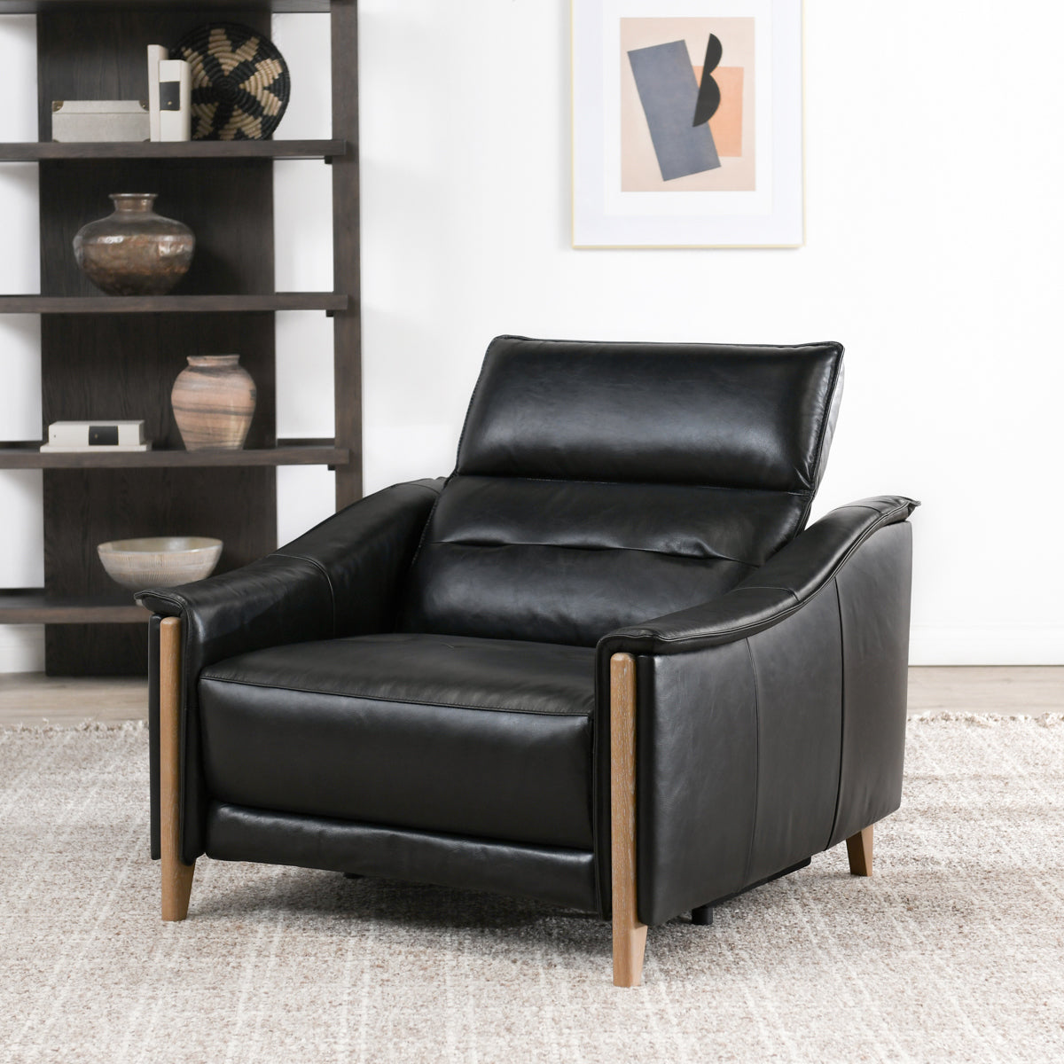 Cullman Power Recliner - Black by Classic Home at Eve Furniture