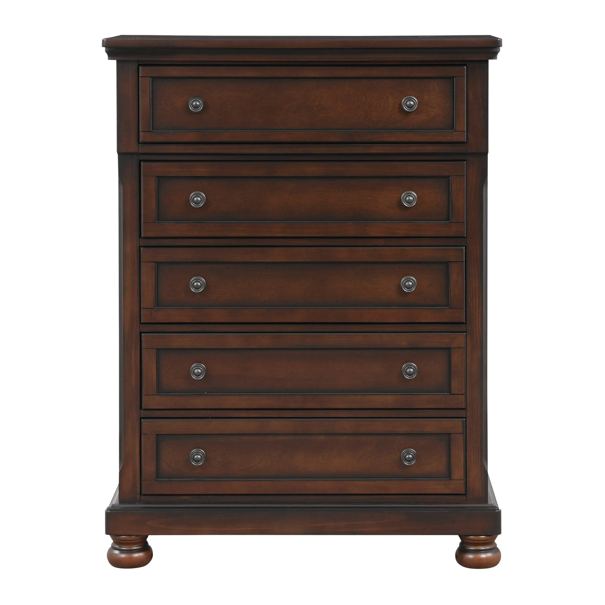 Cumberland Brown Cherry Sleigh Storage Platform Bedroom Set by Homelegance at Eve Furniture