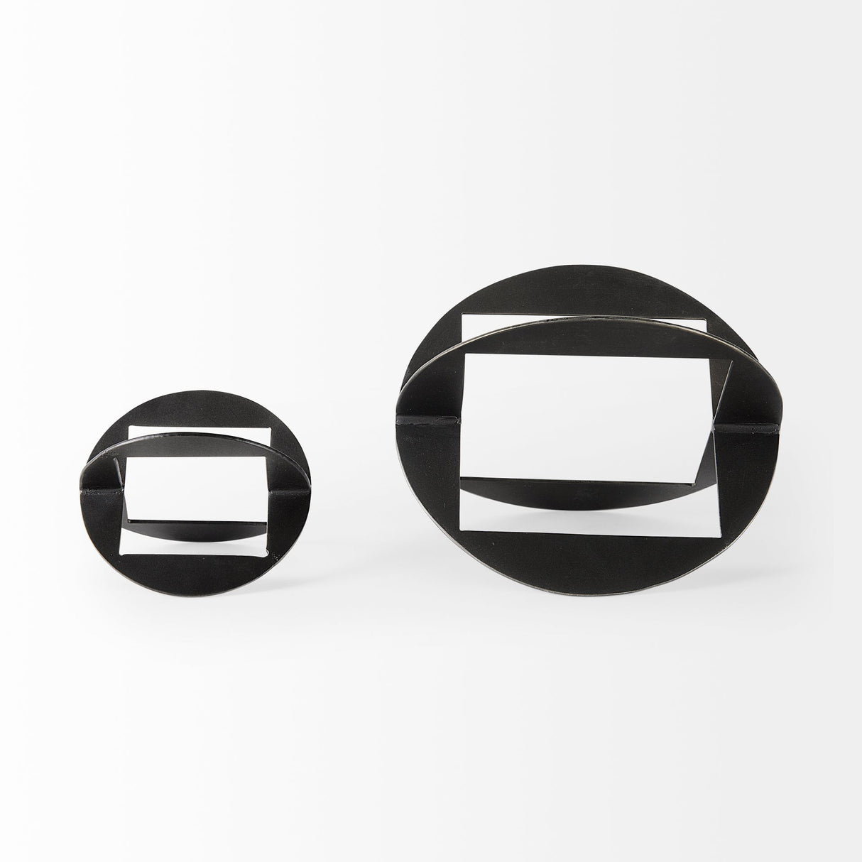 Cusco 6.0 L x 6.0 W x 6.0 H Black Iron Small Gunmetal Geometric Decorative Object by Mercana at Eve Furniture