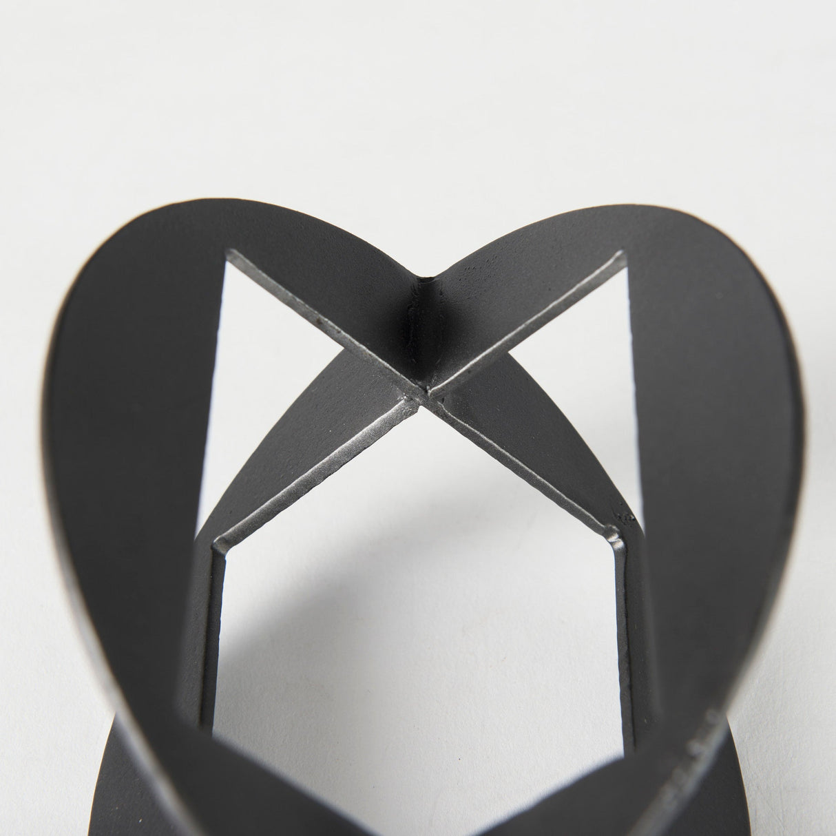 Cusco 6.0 L x 6.0 W x 6.0 H Black Iron Small Gunmetal Geometric Decorative Object by Mercana at Eve Furniture