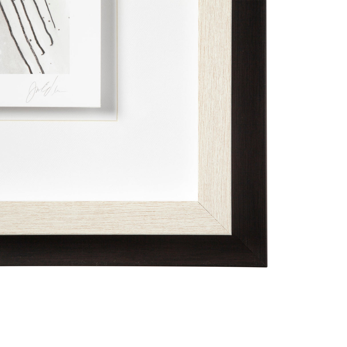 Custom Abstract Logic I by June Vess a Framed Art Print Matted under Glass by Mercana at Eve Furniture
