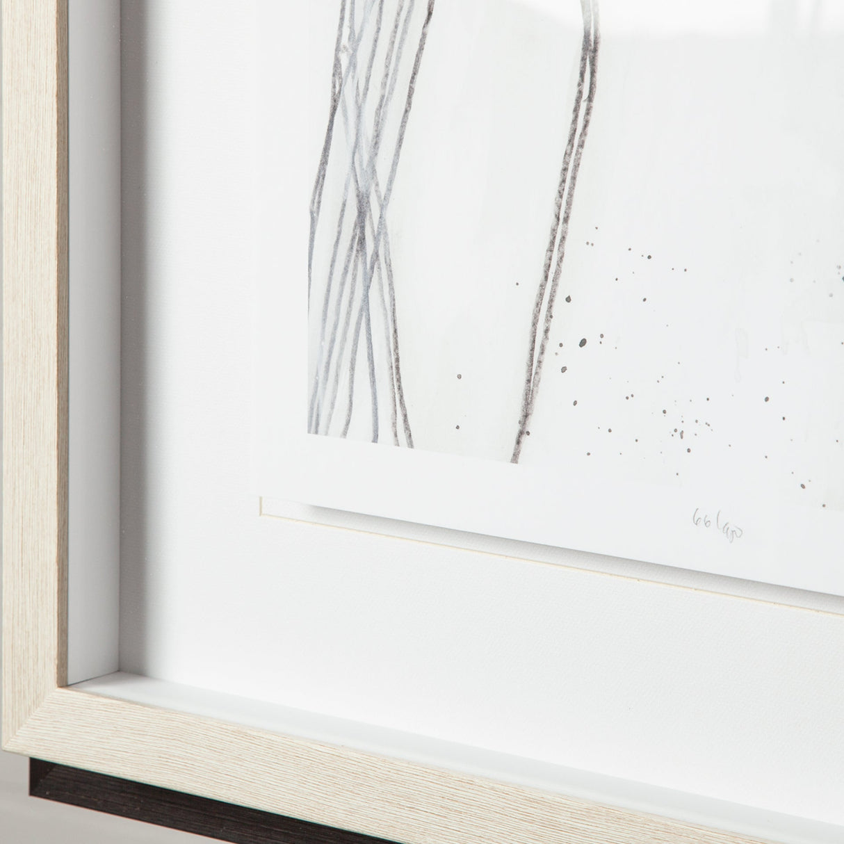 Custom Abstract Logic IV by June Vess a Framed Art Print Matted under Glass by Mercana at Eve Furniture