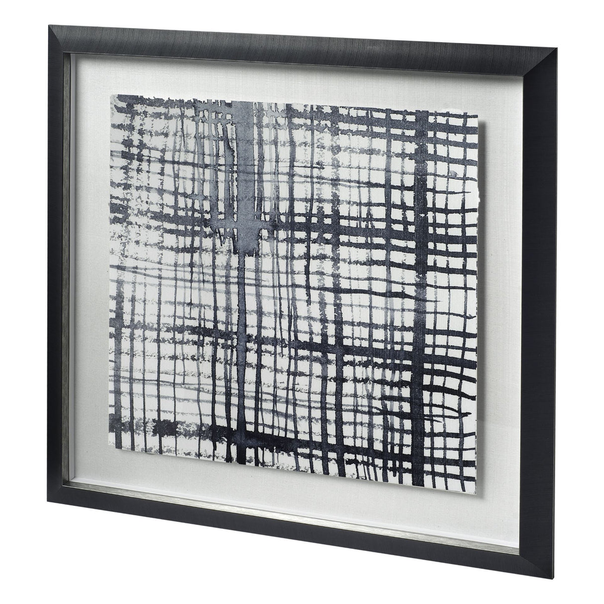 Custom Stylus I by Chariklia Zarris a Hand Embellished Textured Framed Art Print Matted under Glass by Mercana at Eve Furniture