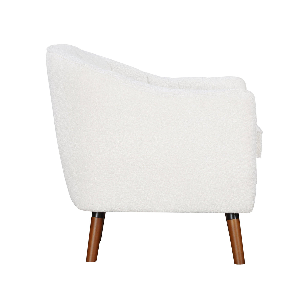 Cutler White Accent Chair by Homelegance at Eve Furniture
