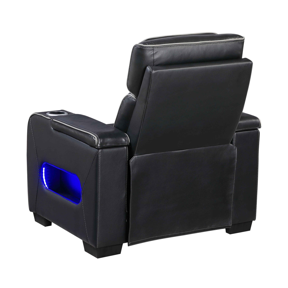 Cyber Black 3-Piece Power Reclining Living Room Set by Homelegance at Eve Furniture
