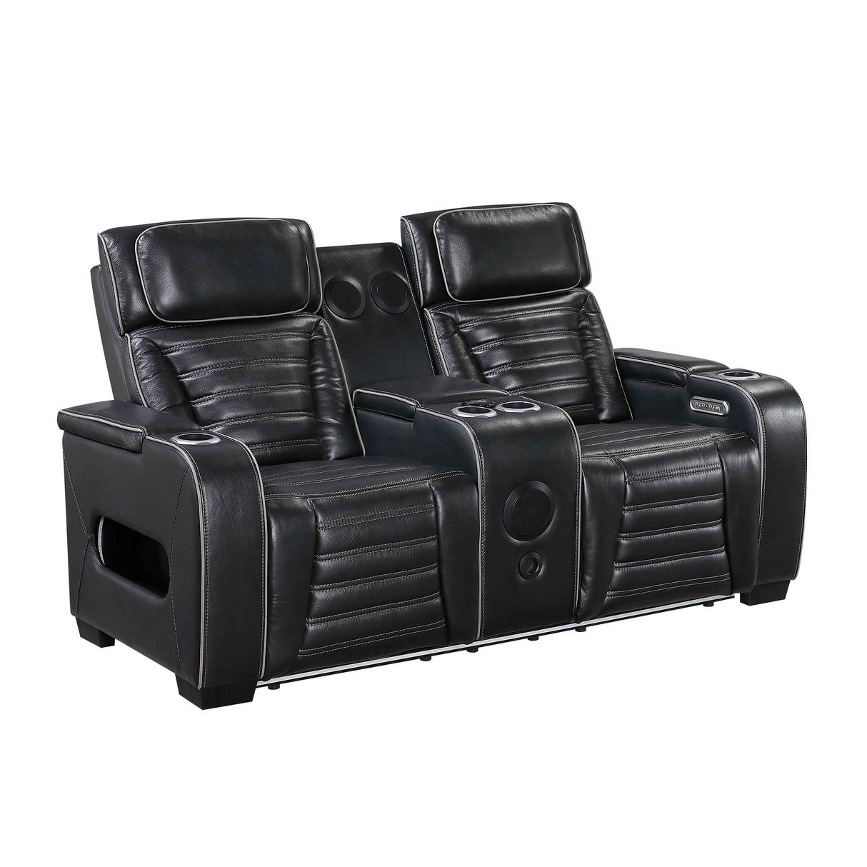 Cyber Black Power Reclining Living Room Set by Homelegance at Eve Furniture