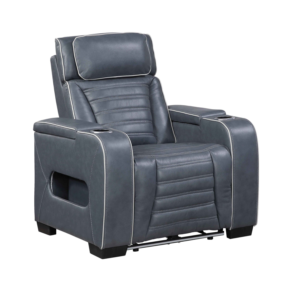 Cyber Blue 3-Piece Power Reclining Living Room Set by Homelegance at Eve Furniture