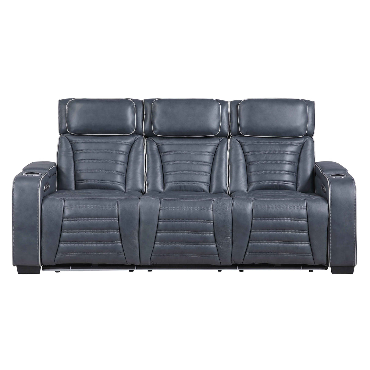 Cyber Blue 3-Piece Power Reclining Living Room Set by Homelegance at Eve Furniture