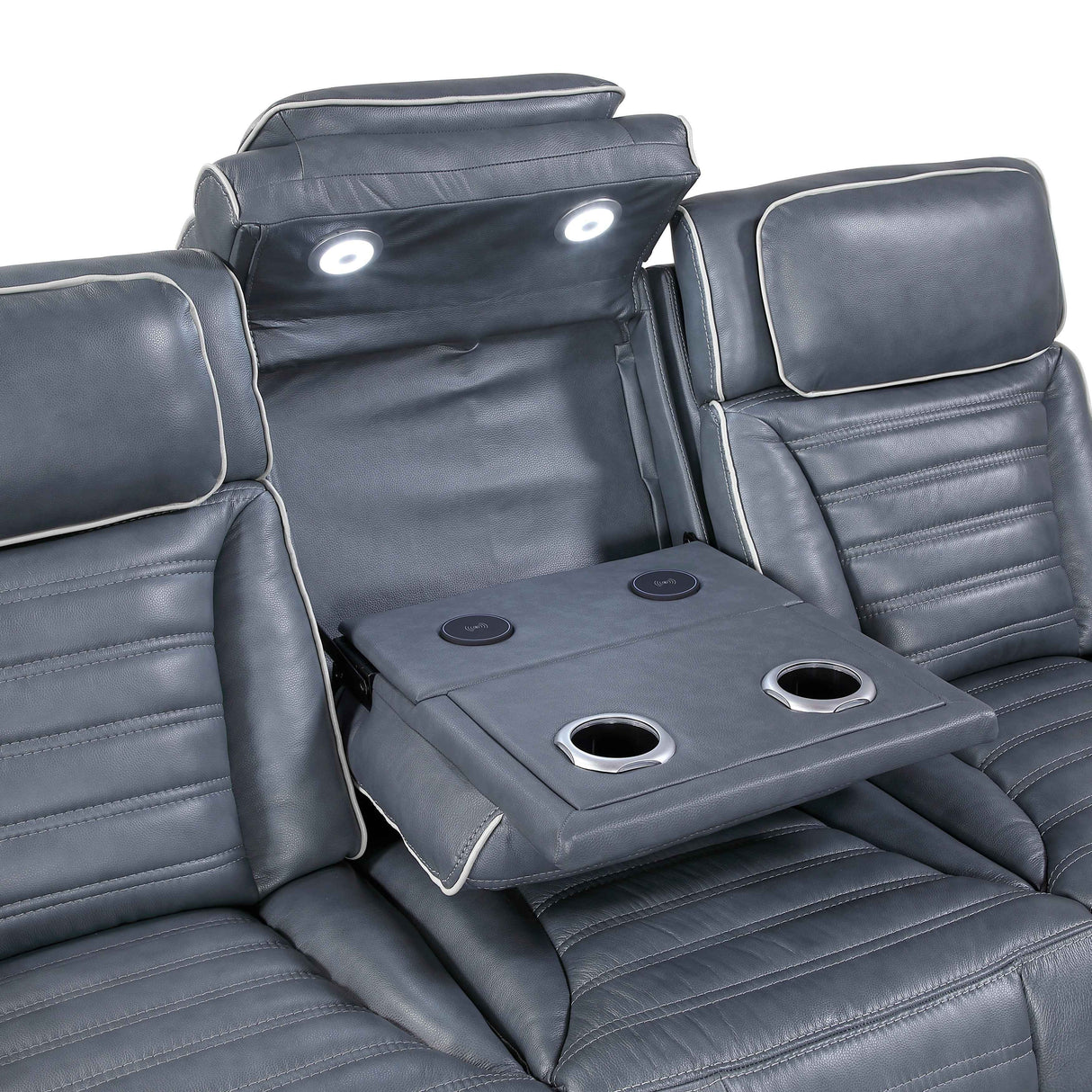 Cyber Blue 3-Piece Power Reclining Living Room Set by Homelegance at Eve Furniture