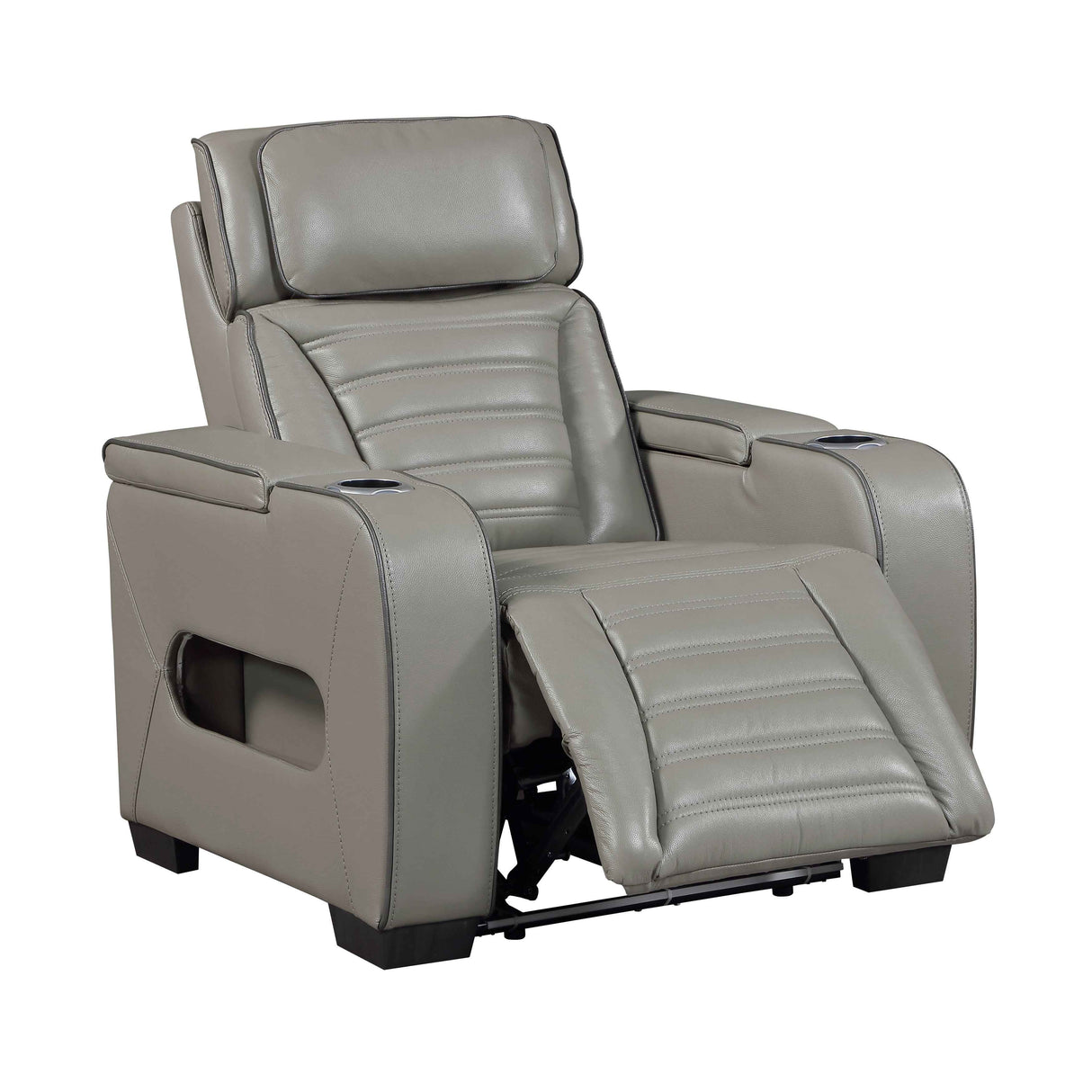 Cyber Gray 3-Piece Power Reclining Living Room Set by Homelegance at Eve Furniture