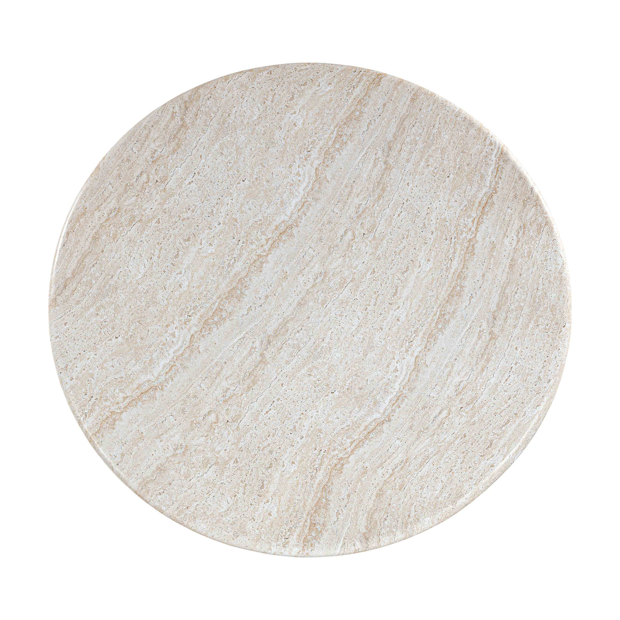 Cynthia 54" Faux Travertine Indoor/Outdoor Concrete Round Dining Table by TOV Furniture at Eve Furniture