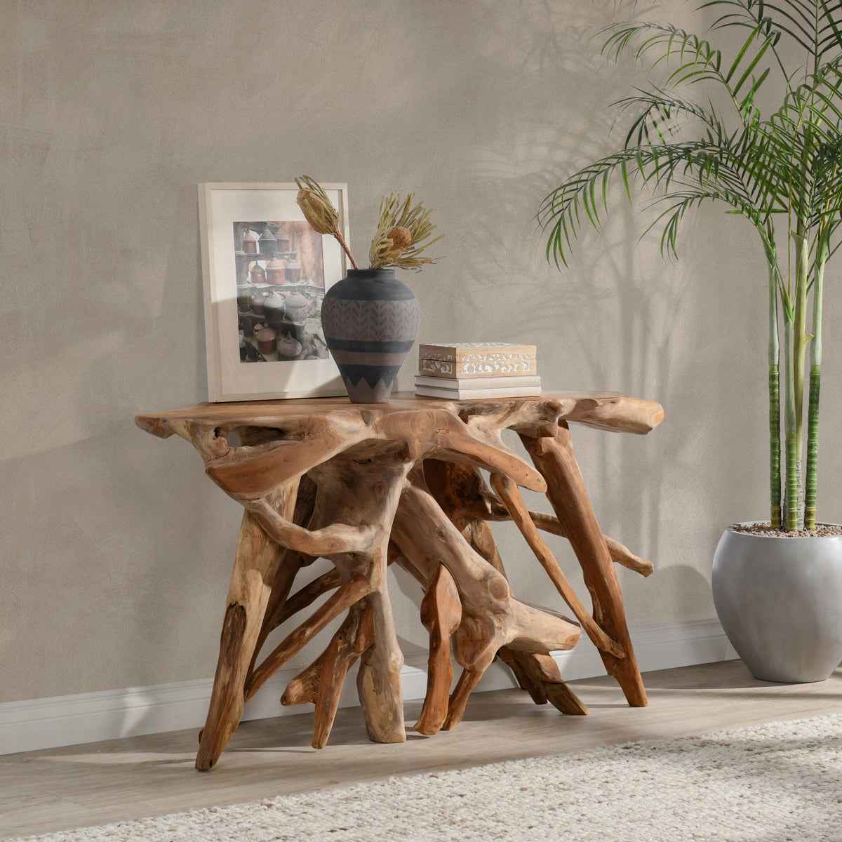 Cypress Console Table - Natural by Classic Home at Eve Furniture