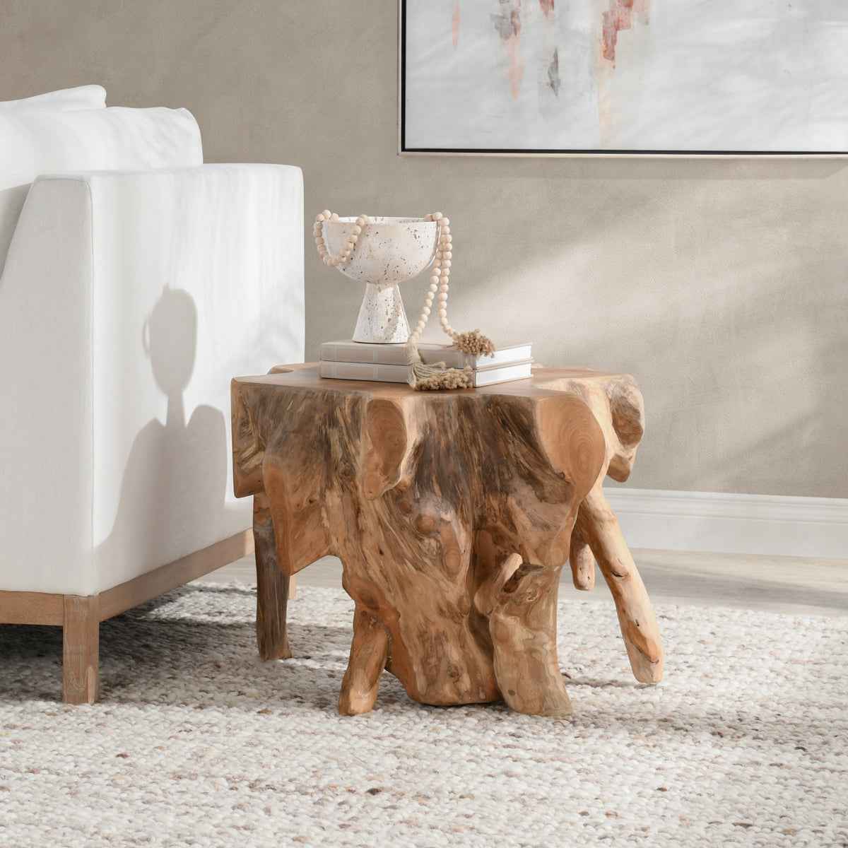 Cypress Natural End Table by Classic Home at Eve Furniture