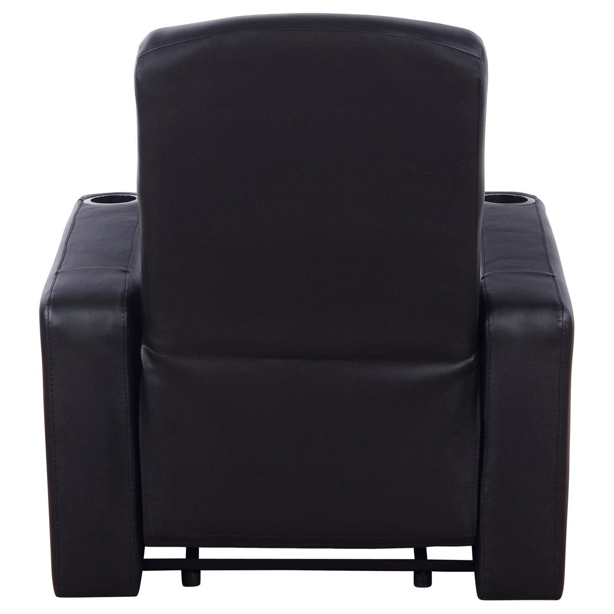 Cyrus Black Home Theater Upholstered Recliner by Coaster at Eve Furniture