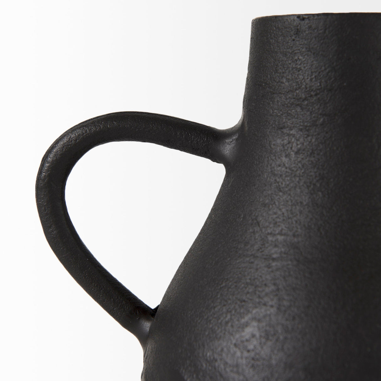 Cyrus Black Two handled Vase Decorative Object by Mercana at Eve Furniture