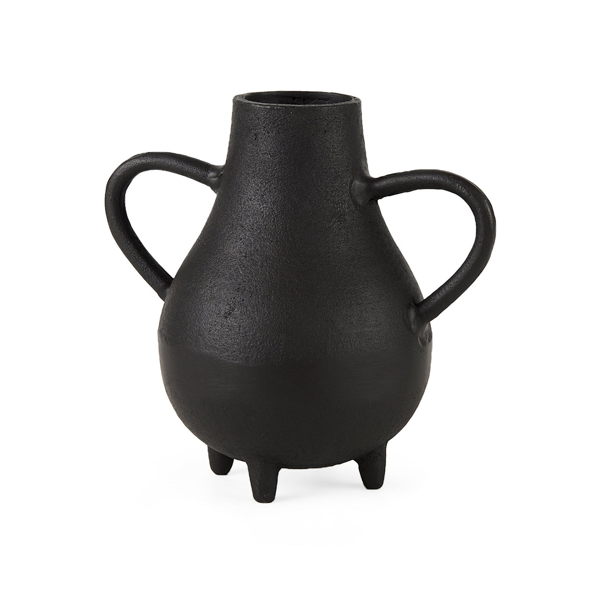 Cyrus Black Two handled Vase Decorative Object by Mercana at Eve Furniture