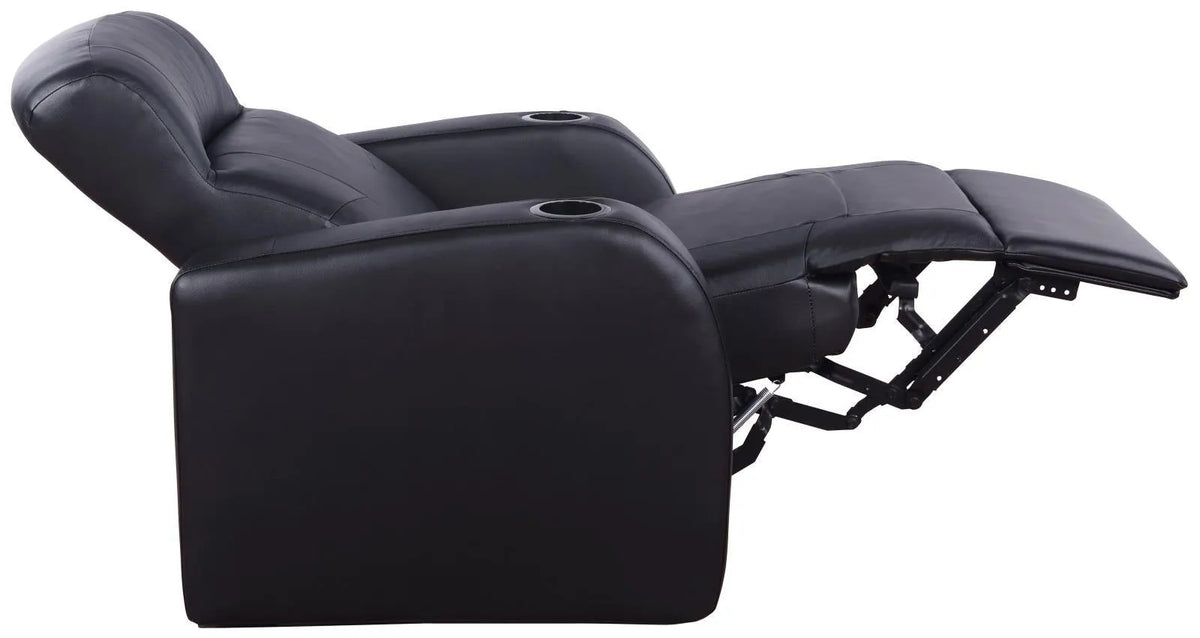 Cyrus Black Upholstered 5-Piece Reclining Living Room Set by Coaster at Eve Furniture