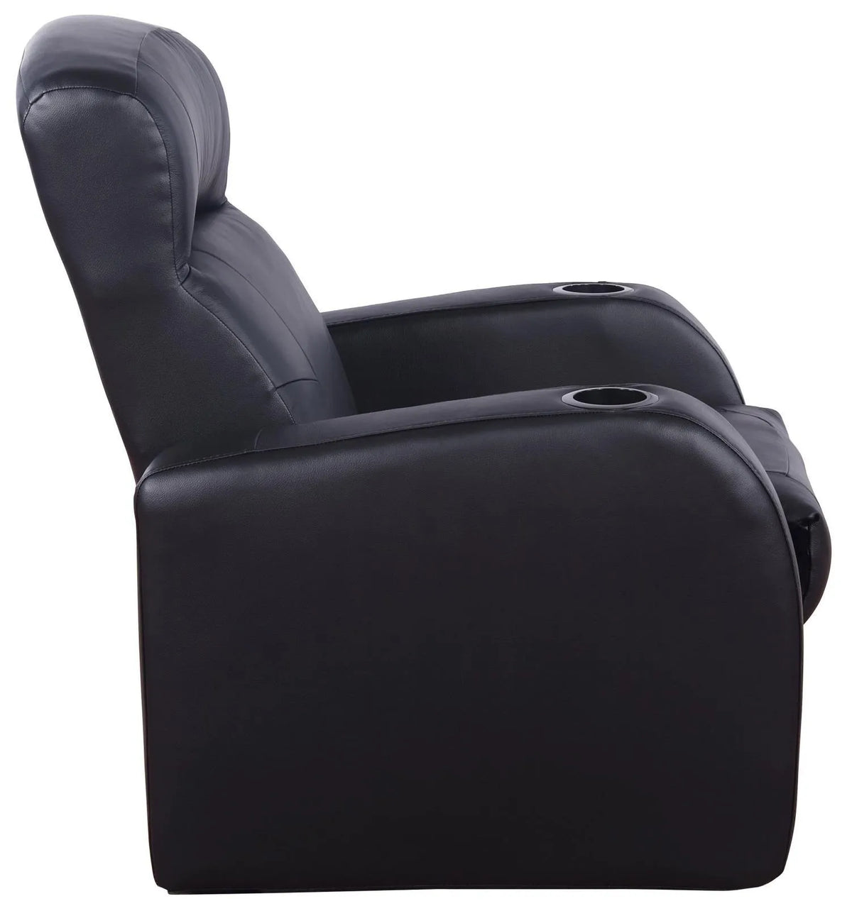 Cyrus Black Upholstered 7-Piece Reclining Living Room Set by Coaster at Eve Furniture