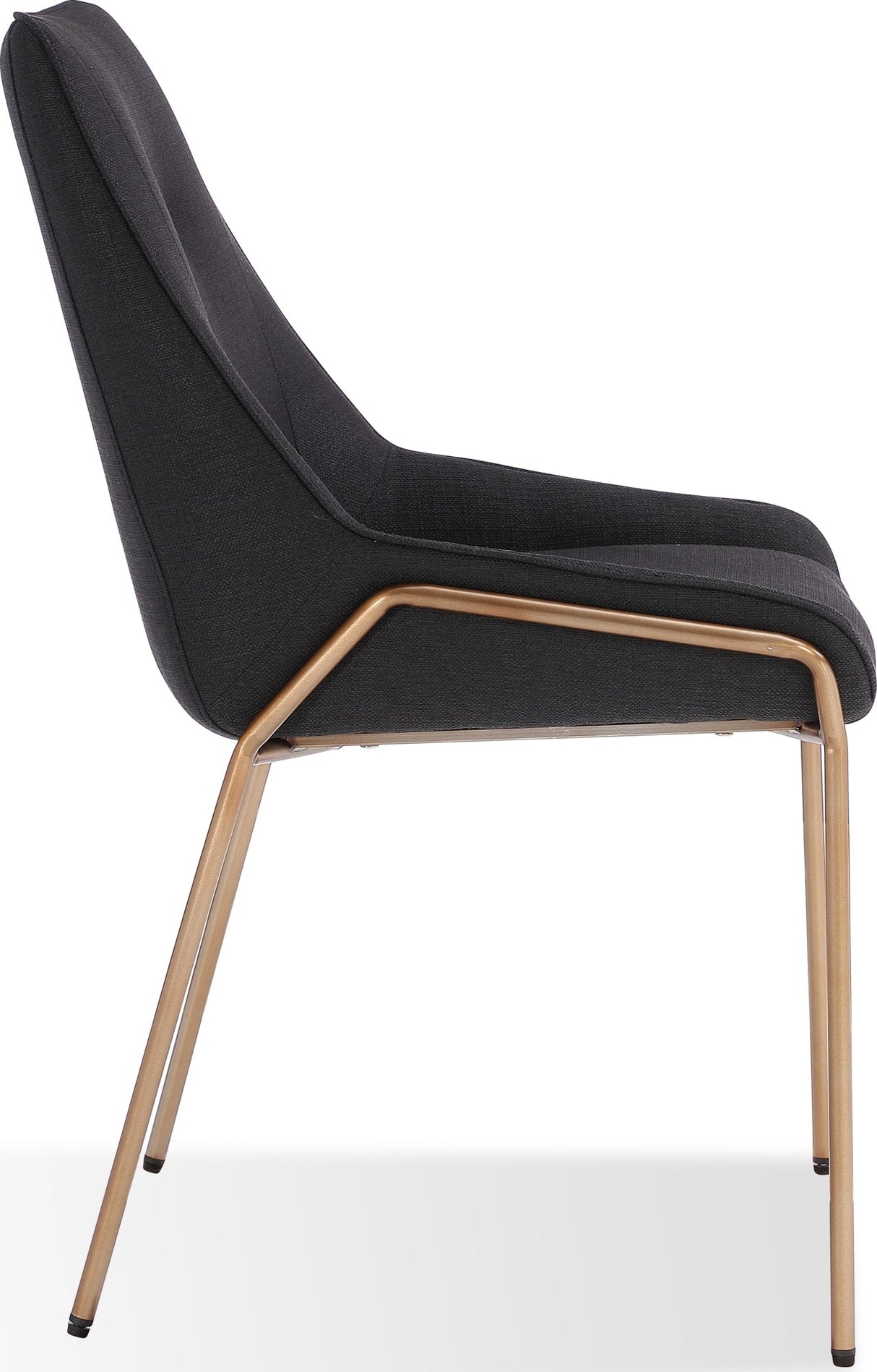 Cyrus Coal/Brushed Bronze Upholstered Dining Chair (Set of 2) by Modus Furniture at Eve Furniture