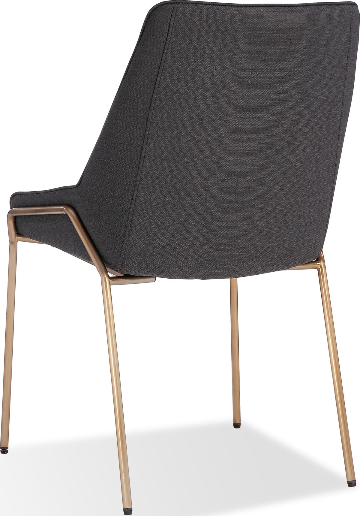 Cyrus Coal/Brushed Bronze Upholstered Dining Chair (Set of 2) by Modus Furniture at Eve Furniture