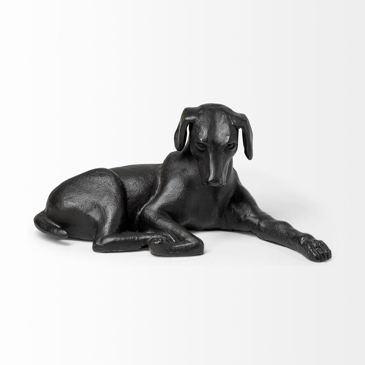 Czar 11L x 7W Black Metal Labrador Retriever by Mercana at Eve Furniture