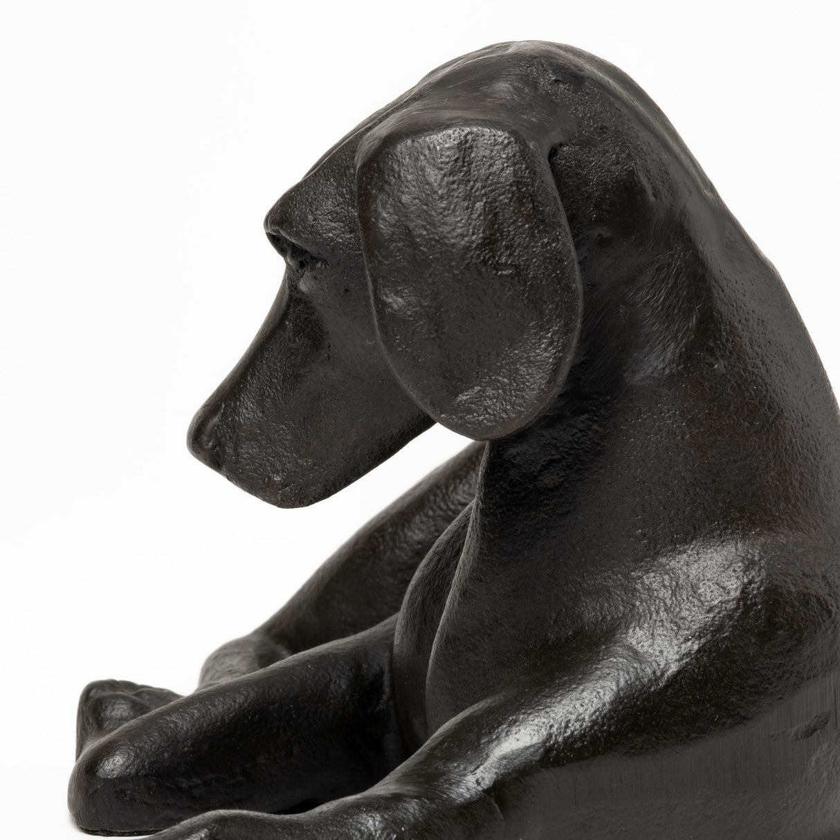 Czar 11L x 7W Black Metal Labrador Retriever by Mercana at Eve Furniture