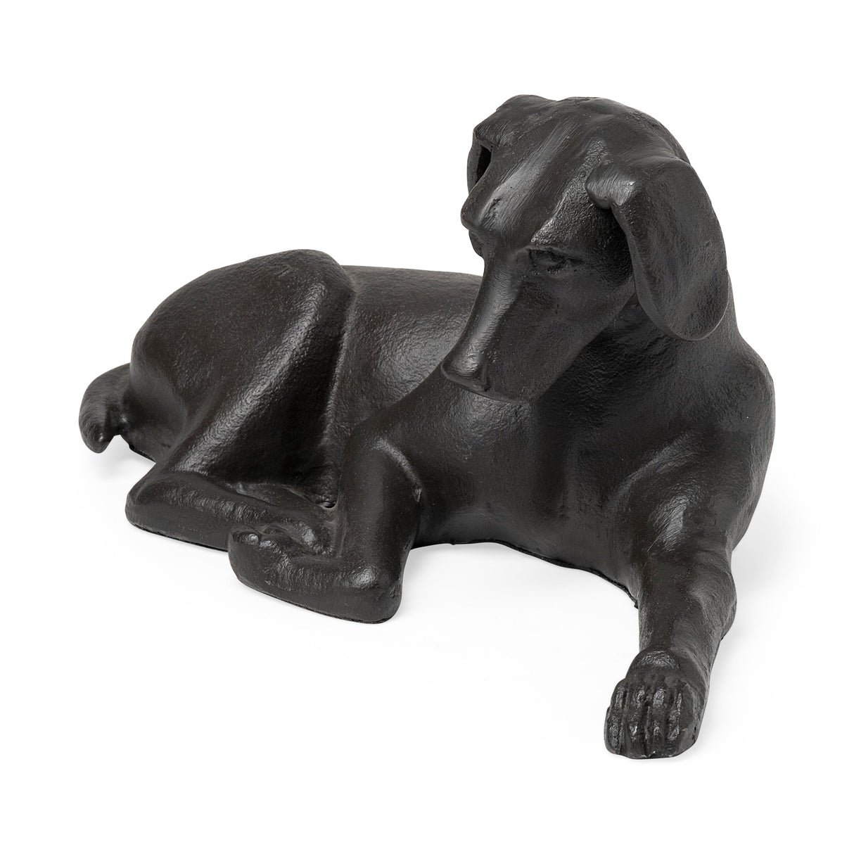 Czar 11L x 7W Black Metal Labrador Retriever by Mercana at Eve Furniture