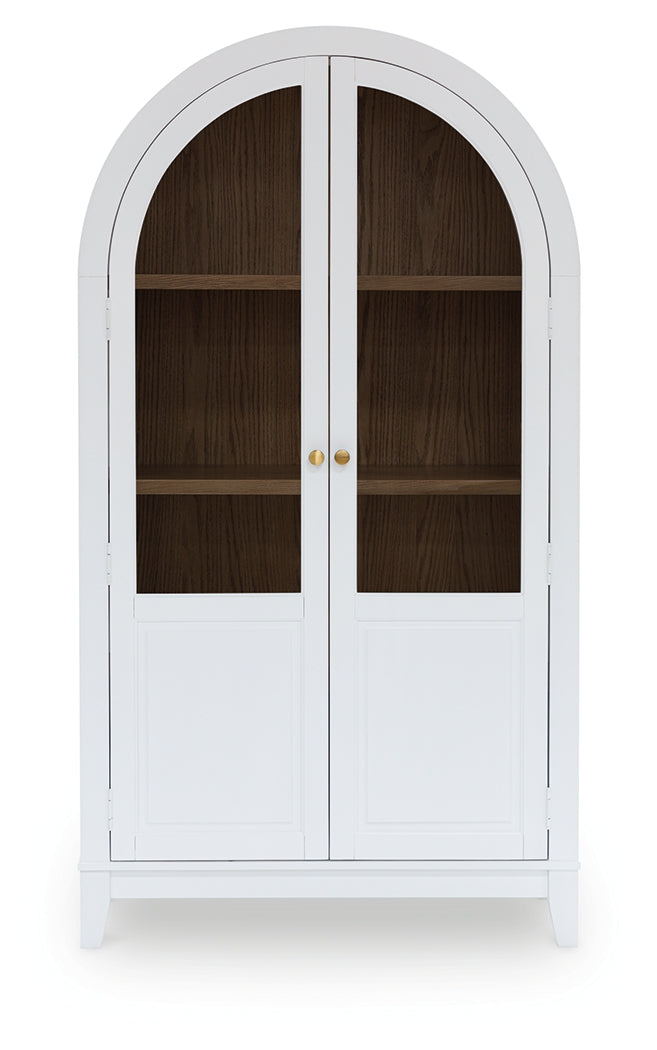Dagandale White/Natural Accent Cabinet by Ashley at Eve Furniture
