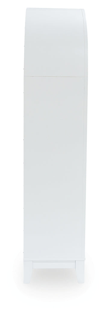 Dagandale White/Natural Accent Cabinet by Ashley at Eve Furniture