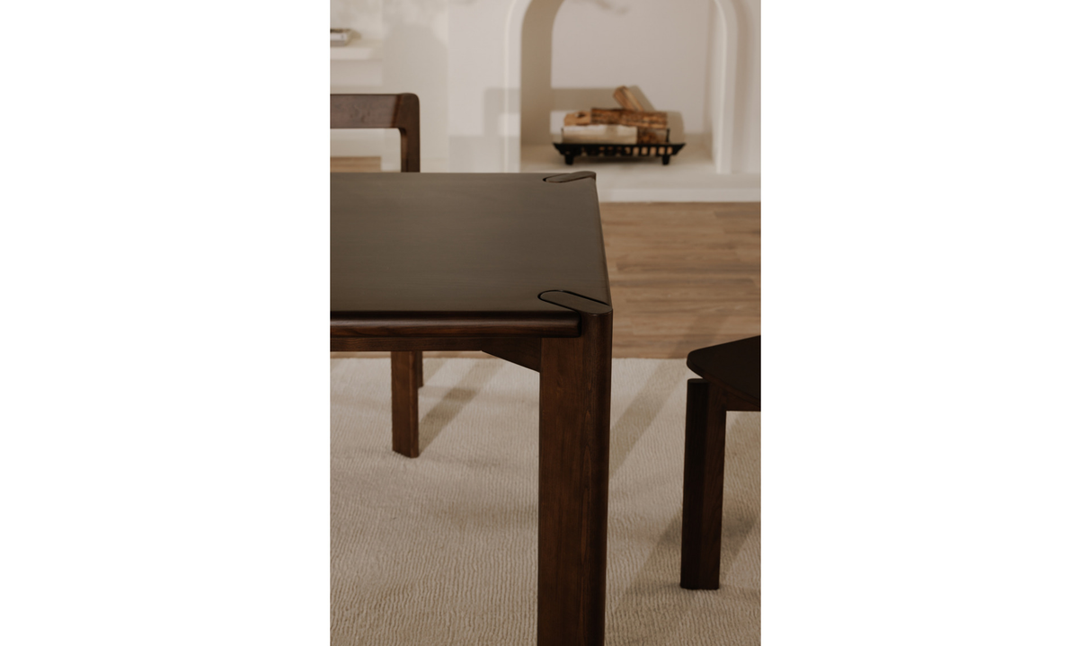 Daifuku Large Dining Table Brown by Moe's Home at Eve Furniture