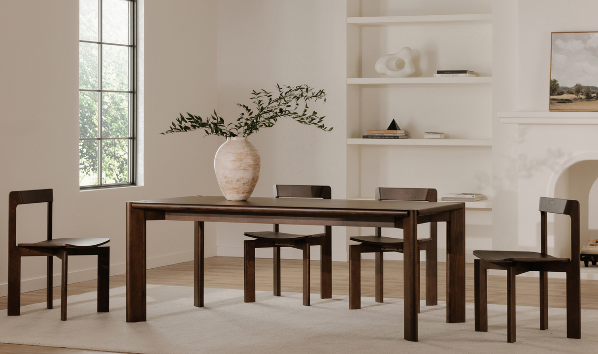 Daifuku Large Dining Table Brown by Moe's Home at Eve Furniture