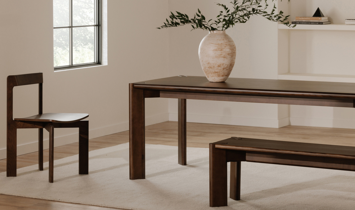 Daifuku Large Dining Table Brown by Moe's Home at Eve Furniture