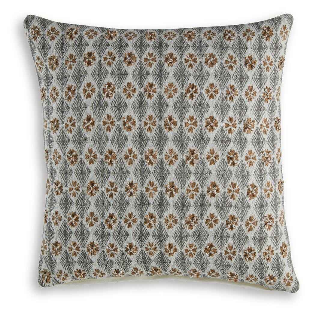 Dainwick White/Gray/Brown Pillow by Ashley at Eve Furniture