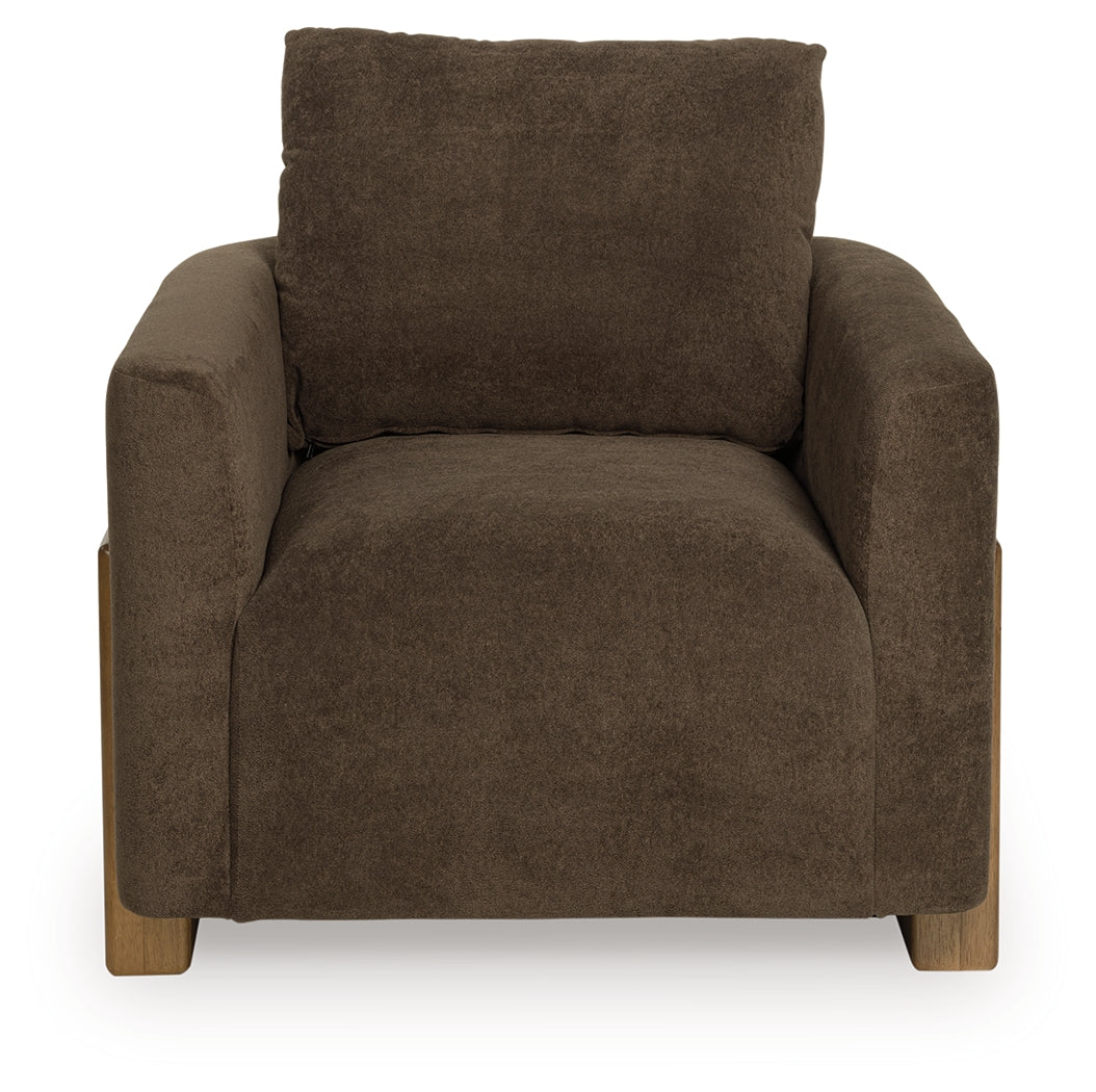 Dairlett Brown Accent Chair by Ashley at Eve Furniture