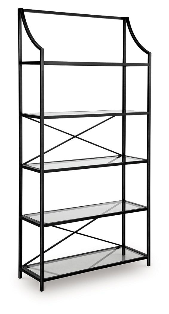 Dakerwell Antique Black 72" Bookcase by Ashley at Eve Furniture