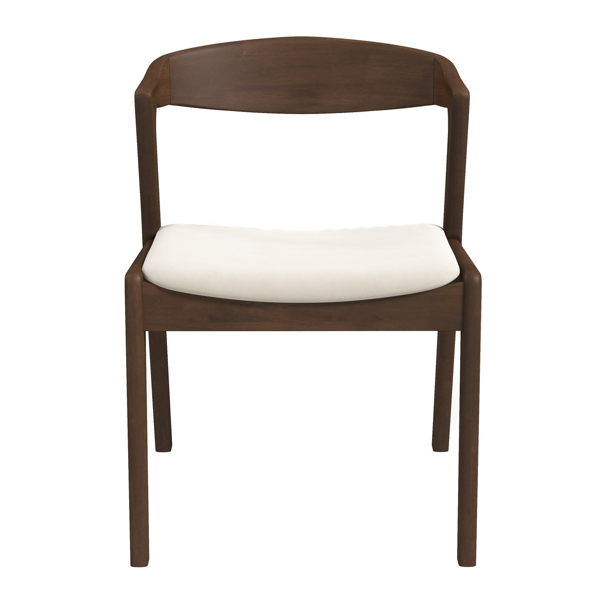 Dakota Solid Wood Cream Velvet Dining Chair (Set Of 2) by Ashcroft Imports at Eve Furniture