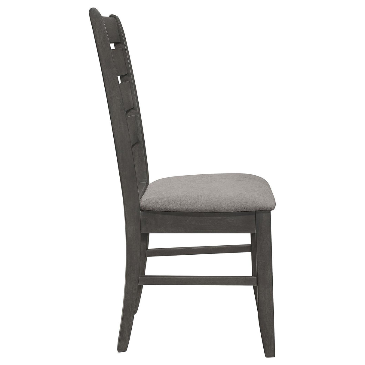 Dalila Gray/Dark Gray Ladder Back Side Chair, Set of 2 by Coaster at Eve Furniture