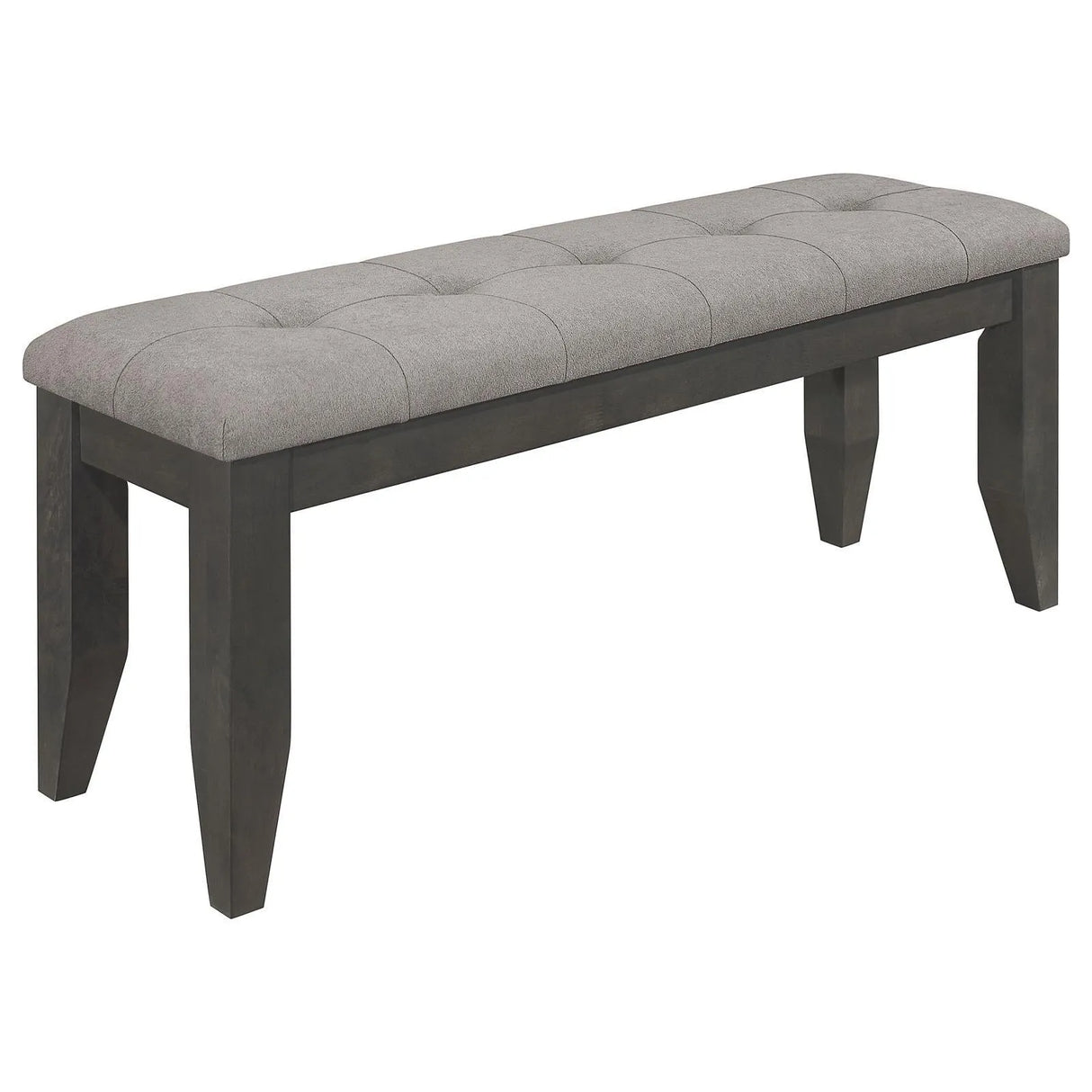Dalila Gray/Dark Gray Padded Cushion Bench by Coaster at Eve Furniture