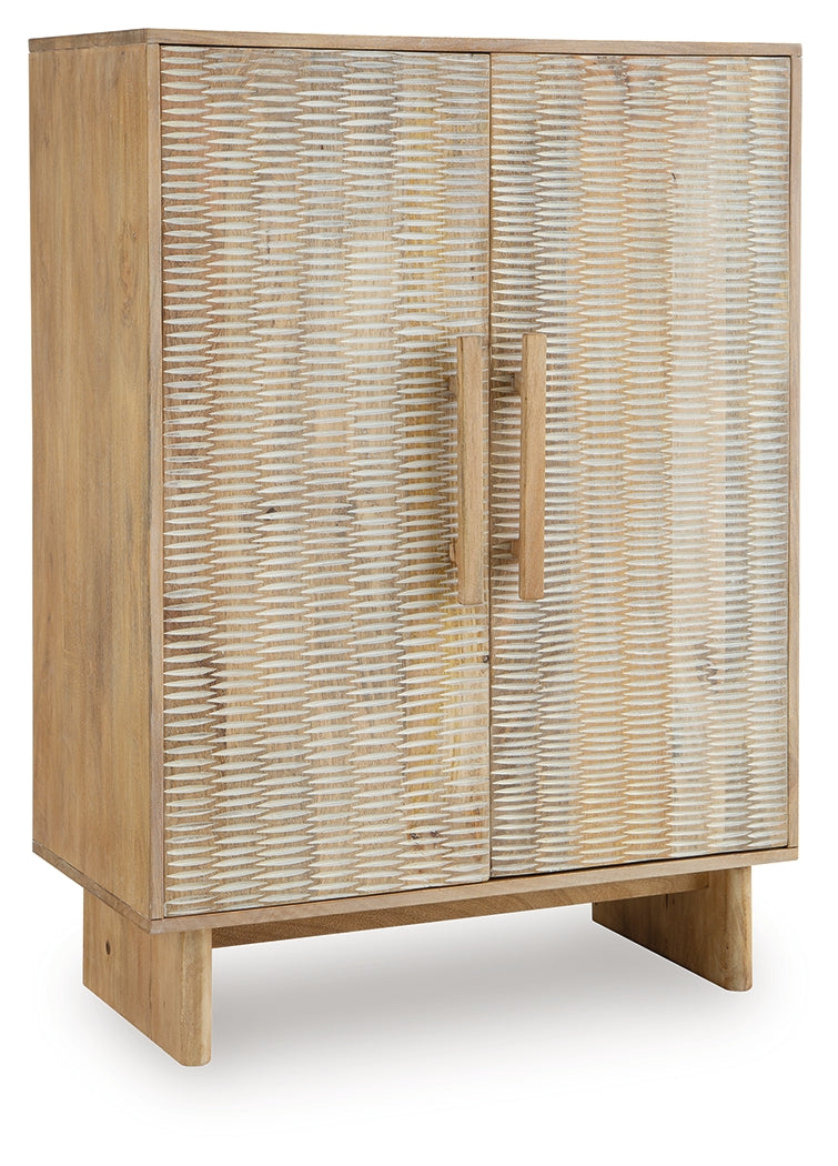 Dallinbury Natural/White Wash Accent Cabinet by ASHLEY FURNITURE at Eve Furniture