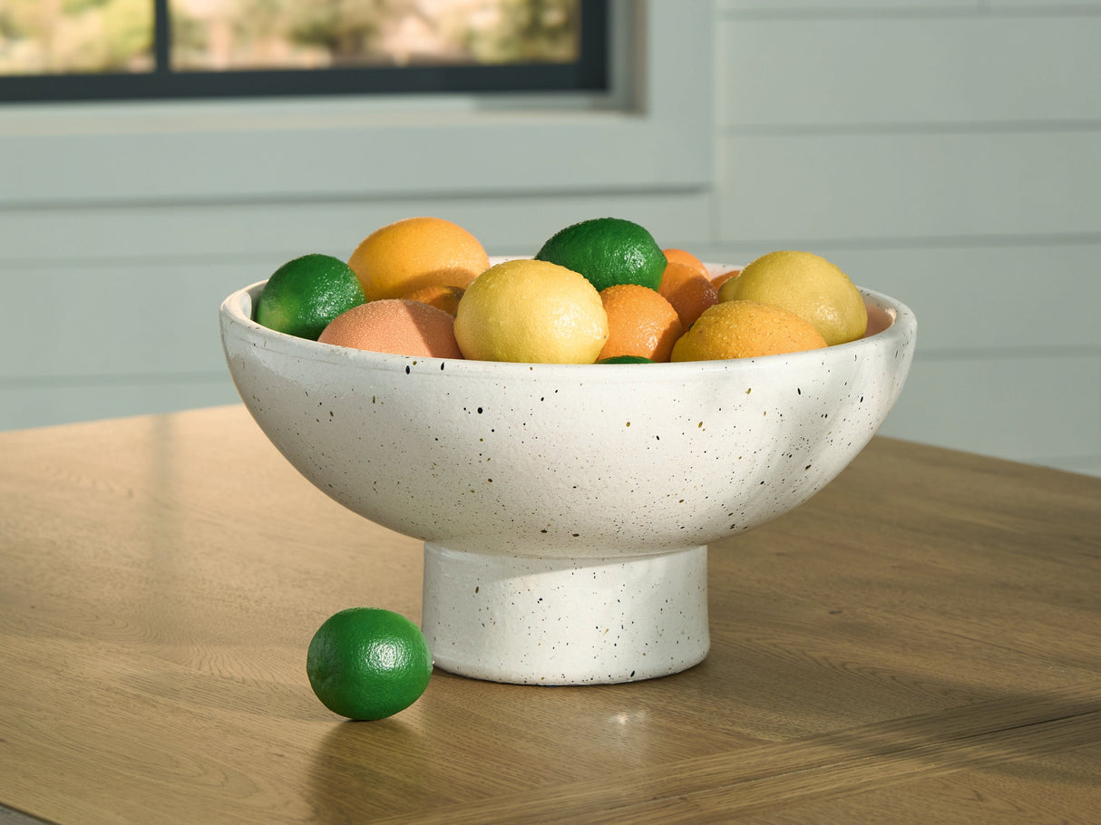 Dallinworth White/Black Bowl by ASHLEY FURNITURE at Eve Furniture