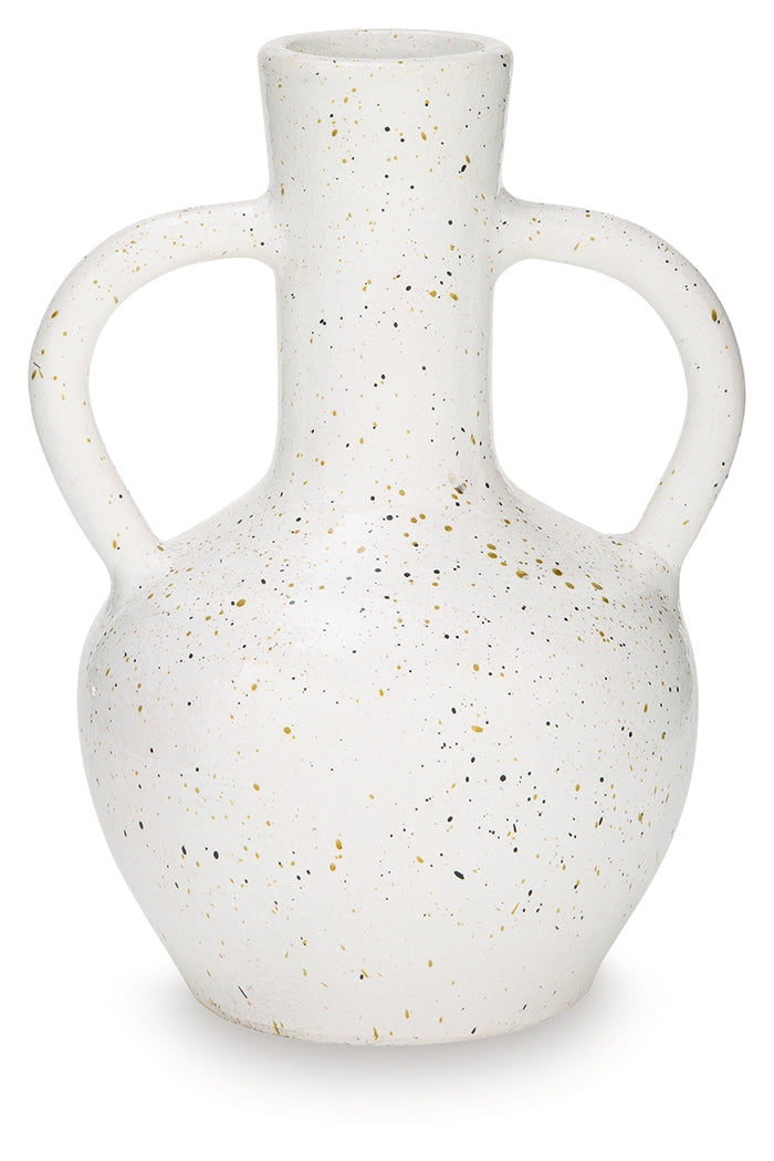 Dallinworth White/Black Vase by ASHLEY FURNITURE at Eve Furniture