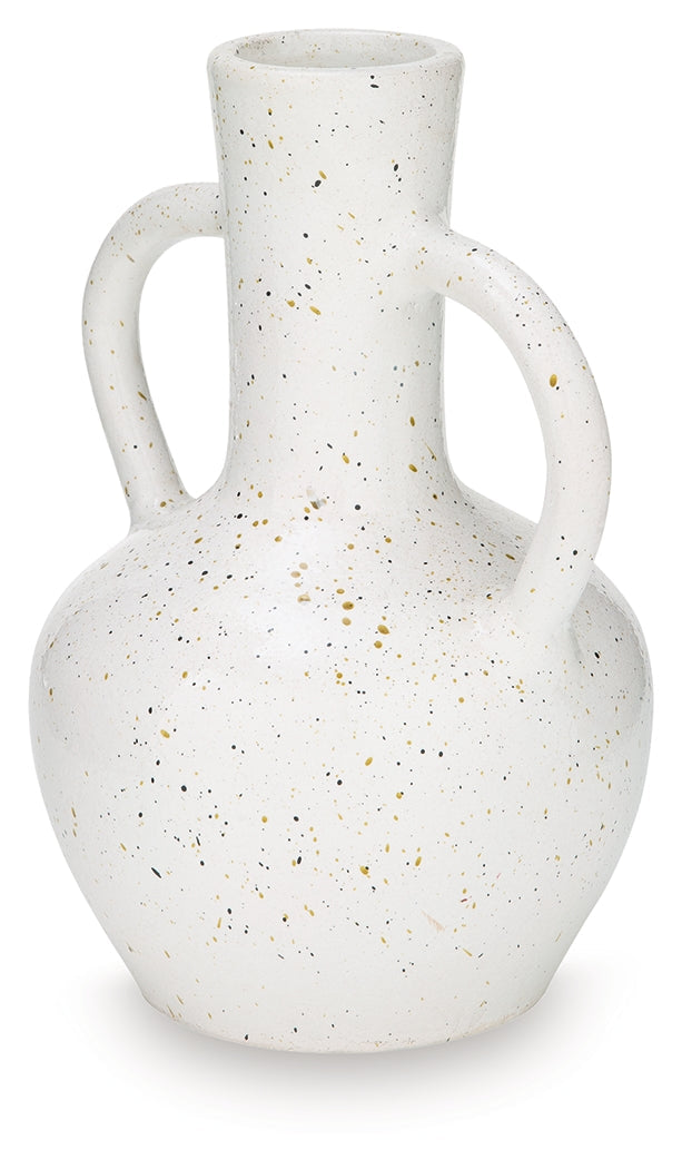 Dallinworth White/Black Vase by ASHLEY FURNITURE at Eve Furniture