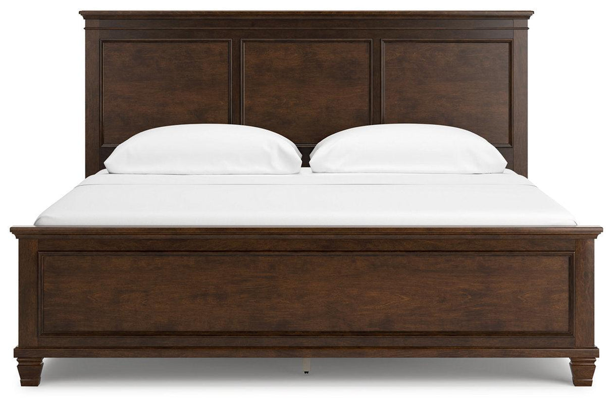 Danabrin Brown California King Panel Bed by Ashley at Eve Furniture