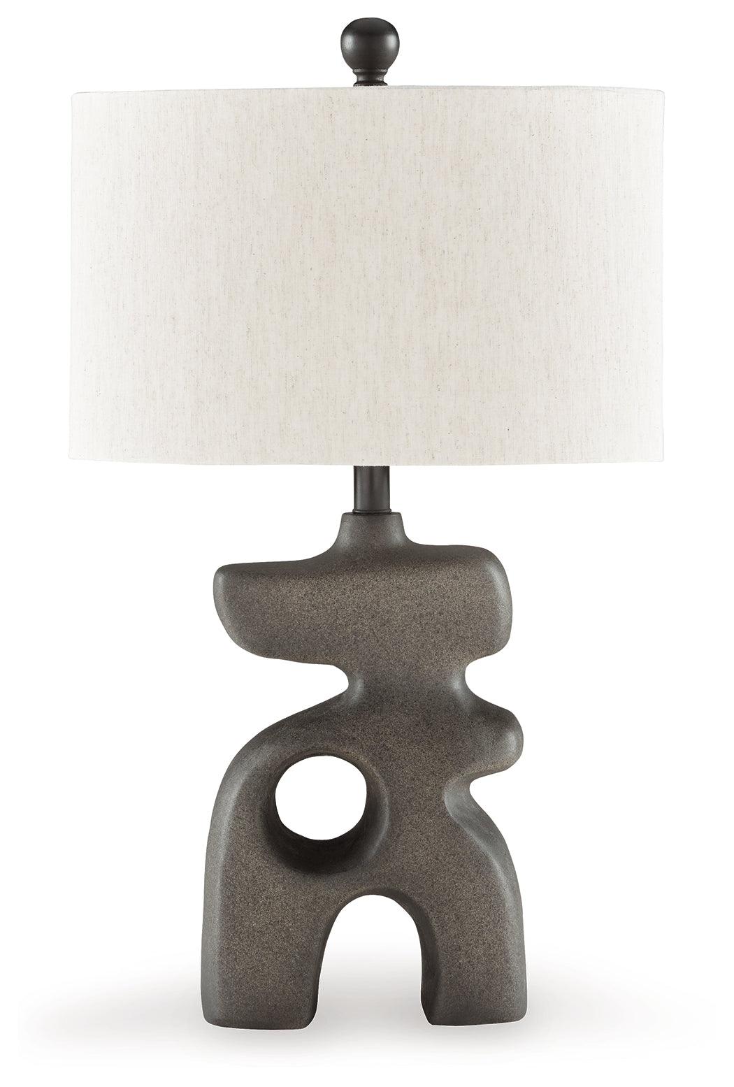 Danacy Distressed Black Table Lamp by Ashley at Eve Furniture